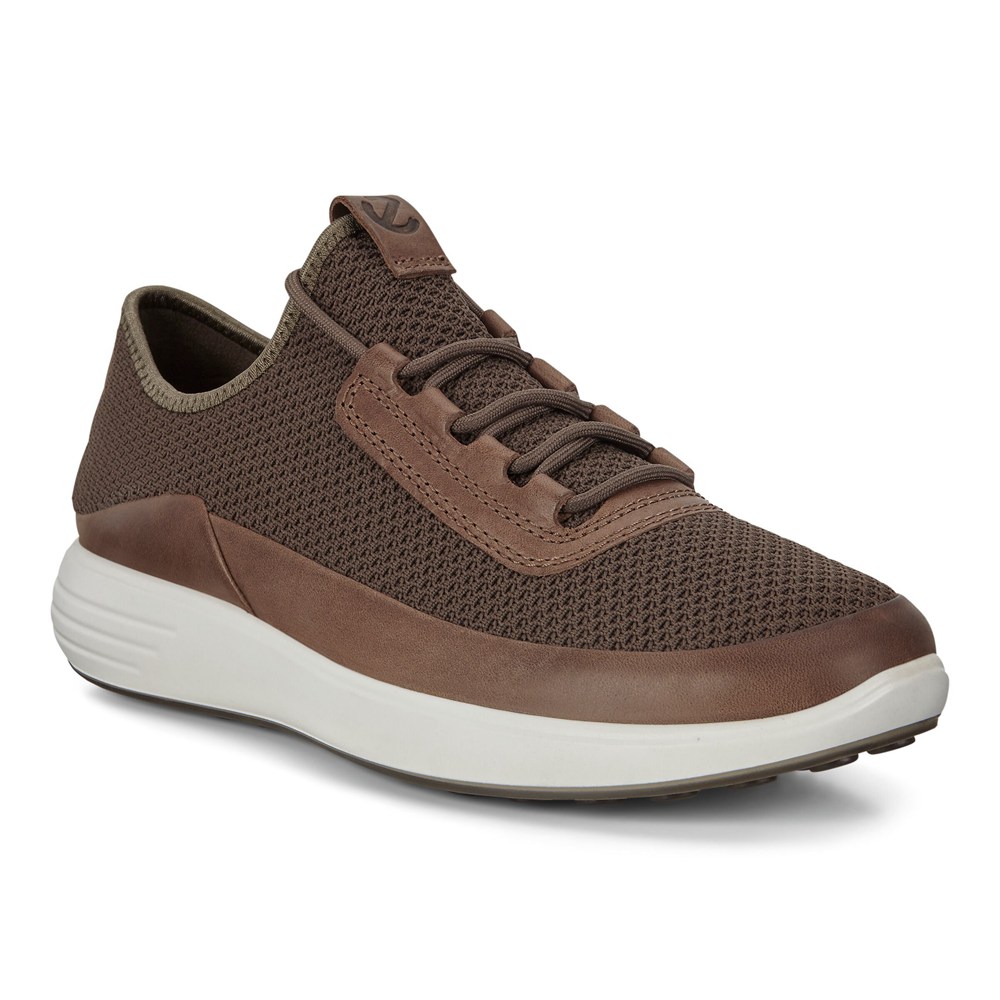 ECCO Mens Sneakers Brown - Soft 7 Runner Meshs - UIE-946130